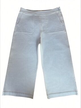 NWOT Y2K Coldwater Creek Light Blue Wash Mid-Weight High Waist Crop Utility Jean
